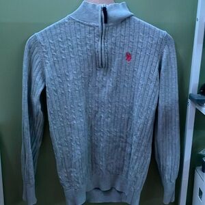 Polo grey turtleneck sweater